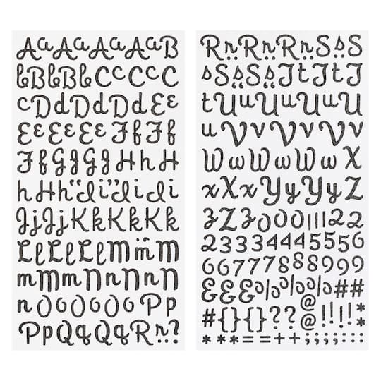 Recollections™ Glitter Alphabet Stickers